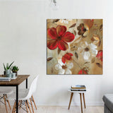Max Self-adhesive Abstract Plant Flower Decorative Wall Sticker for Home Decor E
