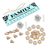 Maxbell Wood Calendar Board Home Wall Decor Ornament Birthday Anniversary Reminder A