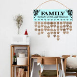 Maxbell Wood Calendar Board Home Wall Decor Ornament Birthday Anniversary Reminder A