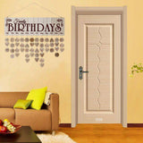 Maxbell Wood Calendar Board Home Wall Decor Ornament Birthday Anniversary Reminder C