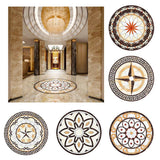 Maxbell European Style PVC Floor Sticker Self-adhesive Tiles Decal for Livng Room 01