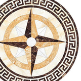 Maxbell European Style PVC Floor Sticker Self-adhesive Tiles Decal for Livng Room 01