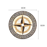 Maxbell European Style PVC Floor Sticker Self-adhesive Tiles Decal for Livng Room 01