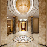 Maxbell European Style PVC Floor Sticker Self-adhesive Tiles Decal for Livng Room 05