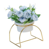 Maxbell Artificial Flowers Wedding Party Flowers Indoor Outdoor Decor Light Blue