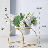 Maxbell Artificial Flowers Wedding Party Flowers Indoor Outdoor Decor White
