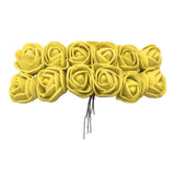 Maxbell Handmade Simulation Rose Flowers DIY Wedding Venue Arrange Home Decor Yellow