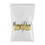 Maxbell Handmade Simulation Rose Flowers DIY Wedding Venue Arrange Home Decor Yellow