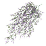 Maxbell 5 Heads Plastic Flowers and Plants Wall Hanging Garland 125cm  Purple