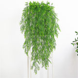 Maxbell Artificial Wall Hanging Plant Plastic Pine Flower Vine Green Style01