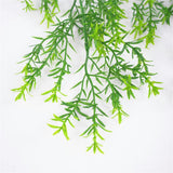 Maxbell Artificial Wall Hanging Plant Plastic Pine Flower Vine Green Style01