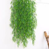 Maxbell Artificial Wall Hanging Plant Plastic Pine Flower Vine Green Style01