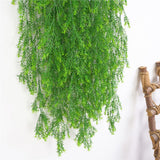Maxbell Artificial Wall Hanging Plant Plastic Pine Flower Vine Green Style01