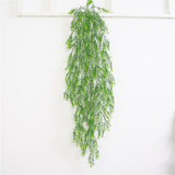Maxbell Artificial Wall Hanging Plant Plastic Pine Flower Vine Green Style01