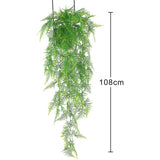 Maxbell Artificial Wall Hanging Plant Plastic Pine Flower Vine Green Style02