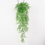 Maxbell Artificial Wall Hanging Plant Plastic Pine Flower Vine Green Style02