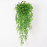 Maxbell Artificial Wall Hanging Plant Plastic Pine Flower Vine Green Style02