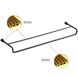 Maxbell Brass Bathroom Towel Rack Towel Shelf Wall Mounted Towel Bar Double Pole