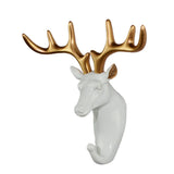 Maxbell Wall Hanger Hook Decorative Animal Head Coat Jacket Hat Key Hook Deer