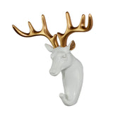 Maxbell Wall Hanger Hook Decorative Animal Head Coat Jacket Hat Key Hook Deer