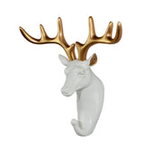 Maxbell Wall Hanger Hook Decorative Animal Head Coat Jacket Hat Key Hook Deer