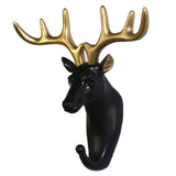 Maxbell Nordic Style Resin Animal Head Decorative Hook for Home Decor Deer
