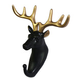 Maxbell Nordic Style Resin Animal Head Decorative Hook for Home Decor Deer