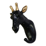 Maxbell Nordic Style Resin Animal Head Decorative Hook for Home Decor Giraffe