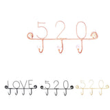 Maxbell Practical Multi-function Wall Hook Hanger Rack Holder 520 Gold_3 Hooks