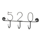 Maxbell Practical Multi-function Wall Hook Hanger Rack Holder 520 Black_3 Hooks