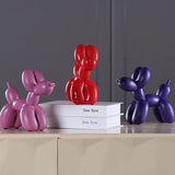 Maxbell Resin Decorative Balloon Dog Ornament Desktop Decorations Purple