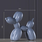 Maxbell Resin Decorative Balloon Dog Ornament Desktop Decorations Purple