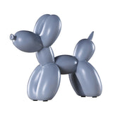 Maxbell Resin Decorative Balloon Dog Ornament Desktop Decorations Gray