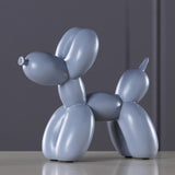 Maxbell Resin Decorative Balloon Dog Ornament Desktop Decorations Gray