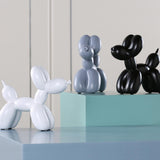 Maxbell Resin Decorative Balloon Dog Ornament Desktop Decorations Gray