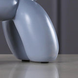 Maxbell Resin Decorative Balloon Dog Ornament Desktop Decorations Gray