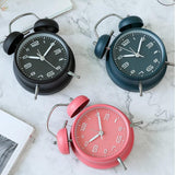 Classical Metal Alarm Clock Wind Up Mechanical Alarm Bell Pink