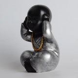 Maxbell Resin Buddha Statue Monk Figurine Tea pet Ornaments Style02