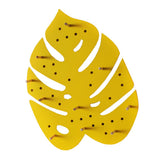 Maxbell Creative Leaf Shape Wall Mounted Board Hooks Indoor Home Ornament Yellow