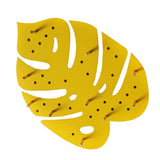 Maxbell Creative Leaf Shape Wall Mounted Board Hooks Indoor Home Ornament Yellow