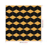 Maxbell Removable Self-adhesive Floor Stickers PVC Brushed Gold -60x60cm Style01