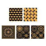 Maxbell Removable Self-adhesive Floor Stickers PVC Brushed Gold -60x60cm Style01