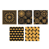 Maxbell Removable Self-adhesive Floor Stickers PVC Brushed Gold -60x60cm Style01