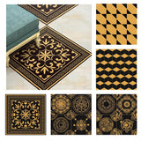 Maxbell Removable Self-adhesive Floor Stickers PVC Brushed Gold -60x60cm Style01