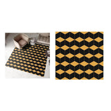 Maxbell Removable Self-adhesive Floor Stickers PVC Brushed Gold -60x60cm Style01