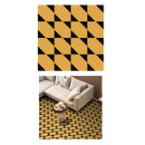 Maxbell Removable Self-adhesive Floor Stickers PVC Brushed Gold -60x60cm Style02
