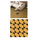 Maxbell Removable Self-adhesive Floor Stickers PVC Brushed Gold -60x60cm Style02