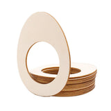 Maxbell 10pcs Wooden Napkin Rings Cartoon Animal Napkin Holder for Dinners Egg