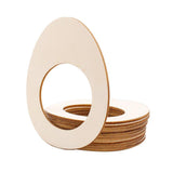 Maxbell 10pcs Wooden Napkin Rings Cartoon Animal Napkin Holder for Dinners Egg