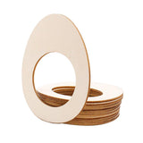 Maxbell 10pcs Wooden Napkin Rings Cartoon Animal Napkin Holder for Dinners Egg